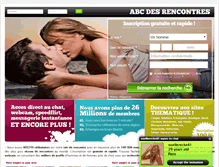 Tablet Screenshot of abcdesrencontres.com